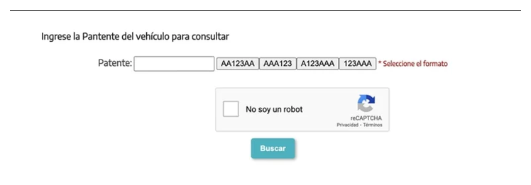 Paso 2 para consultar o cambiar el turno de la VTV en Batán